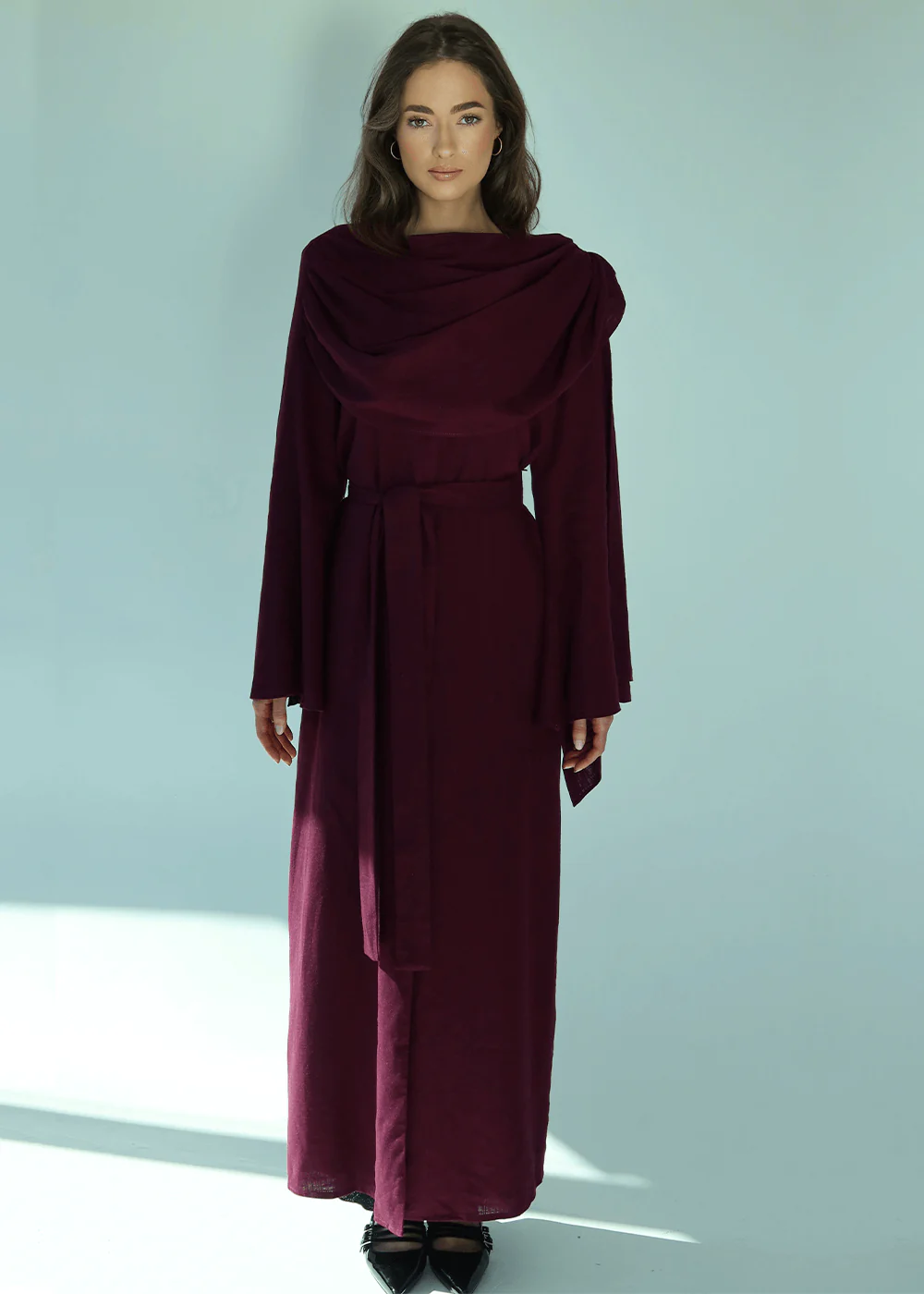 Sherbet Shawl Abaya - Image 4