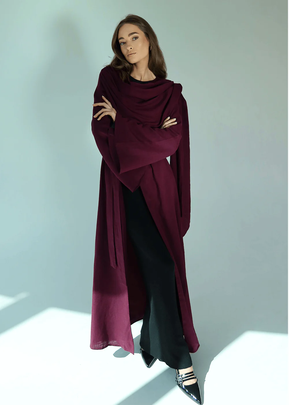 Sherbet Shawl Abaya - Image 5