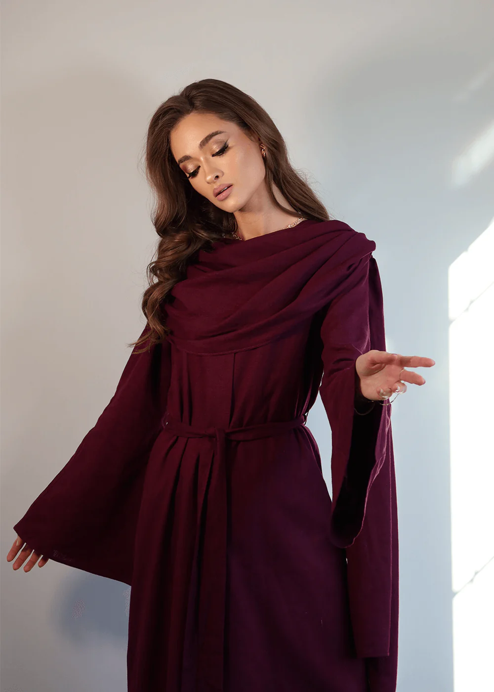 Sherbet Shawl Abaya - Image 6