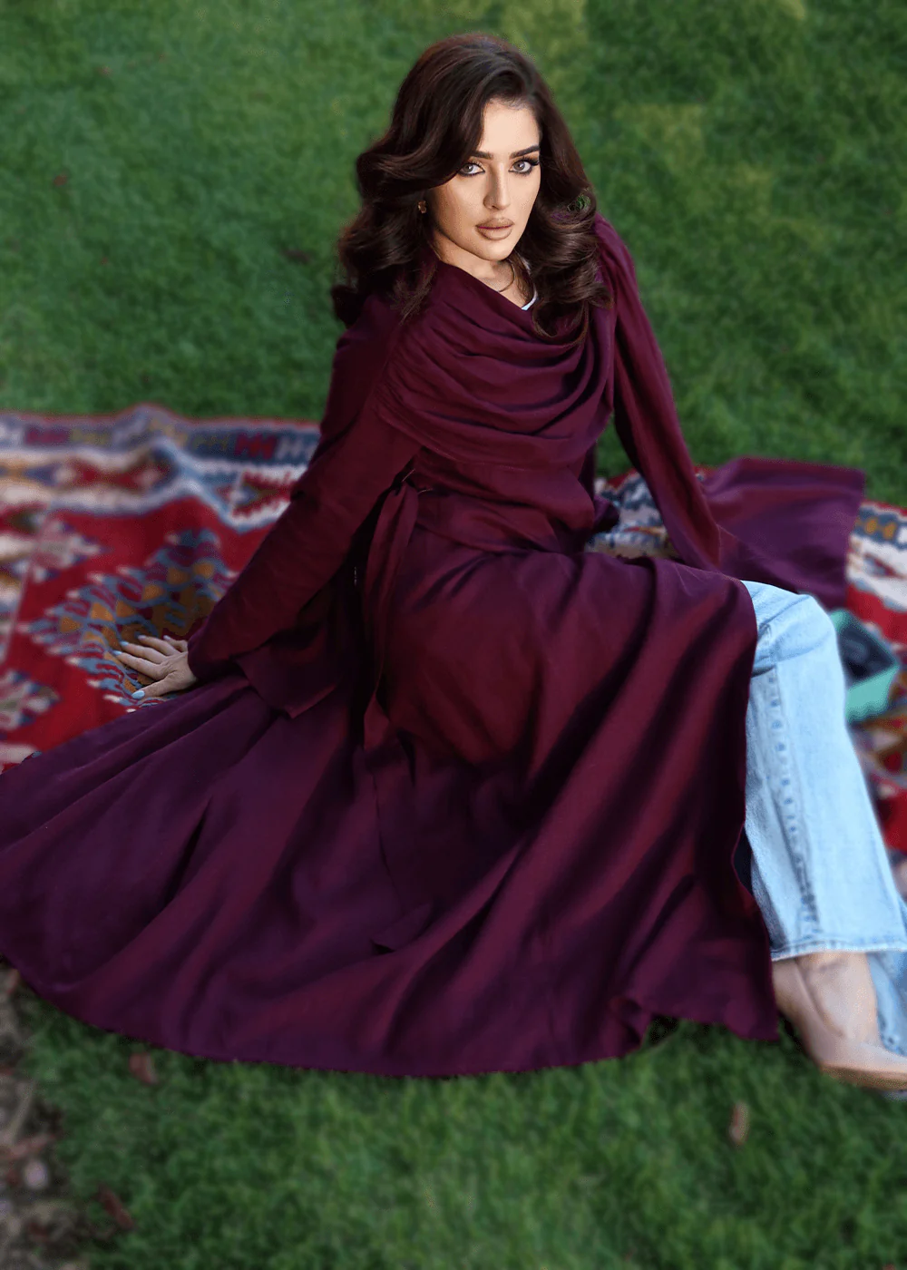 Sherbet Shawl Abaya - Image 7