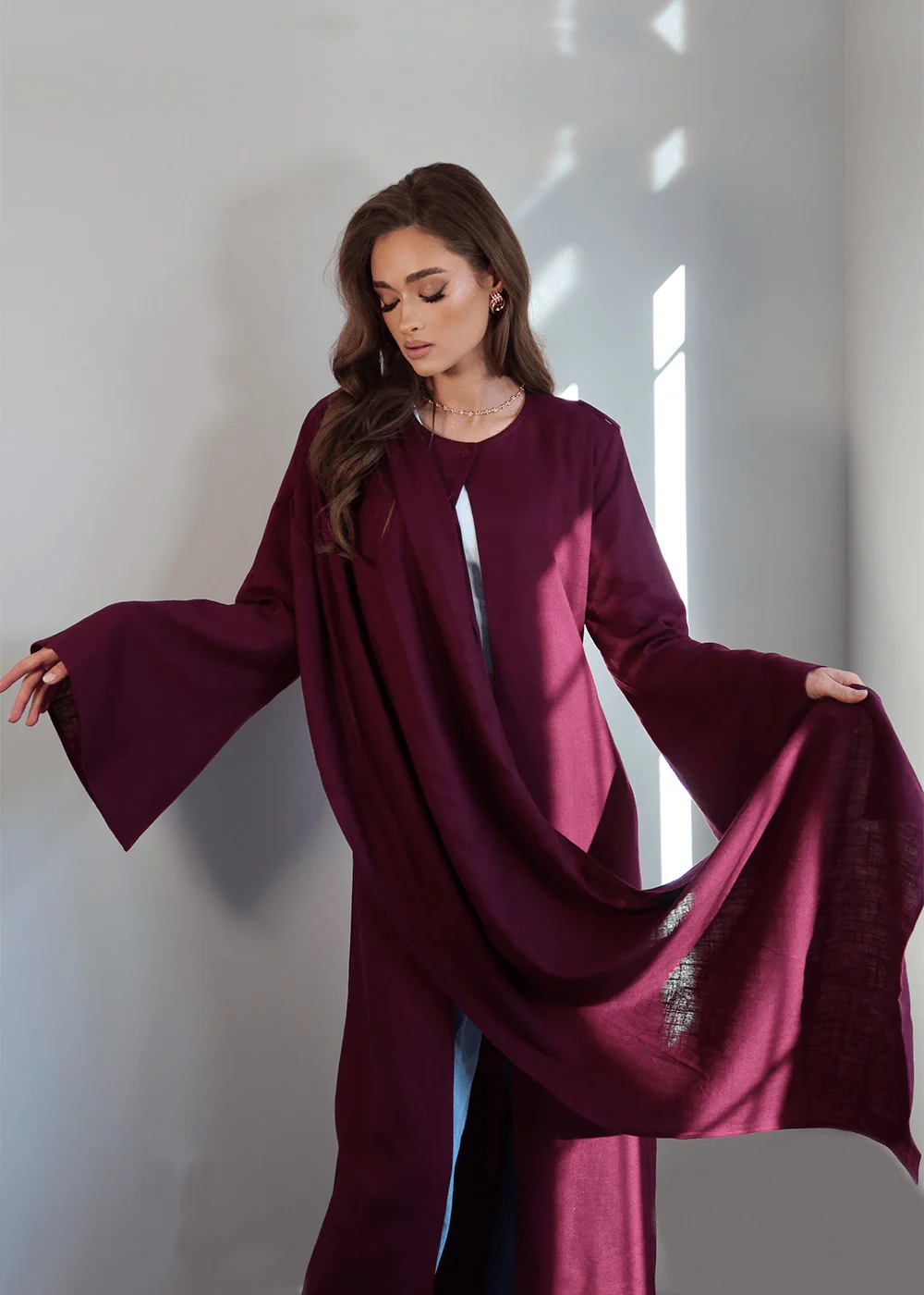 Sherbet Shawl Abaya - Image 8